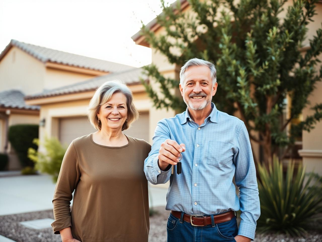 Arizona homeowners holding the keys after a fast cash sale